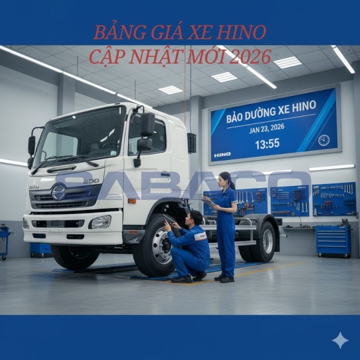 chi phí bảo dưỡng xe tải hino